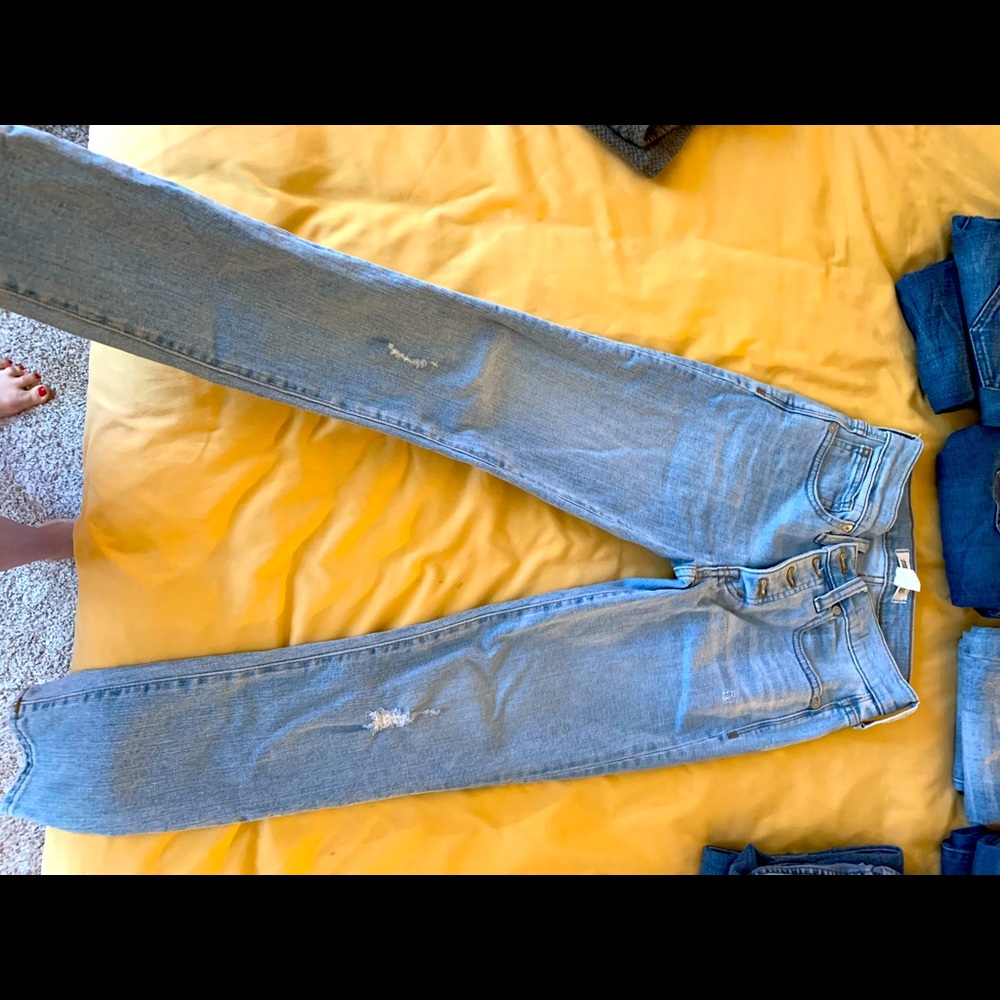 Madewell 9inch high rise skinny